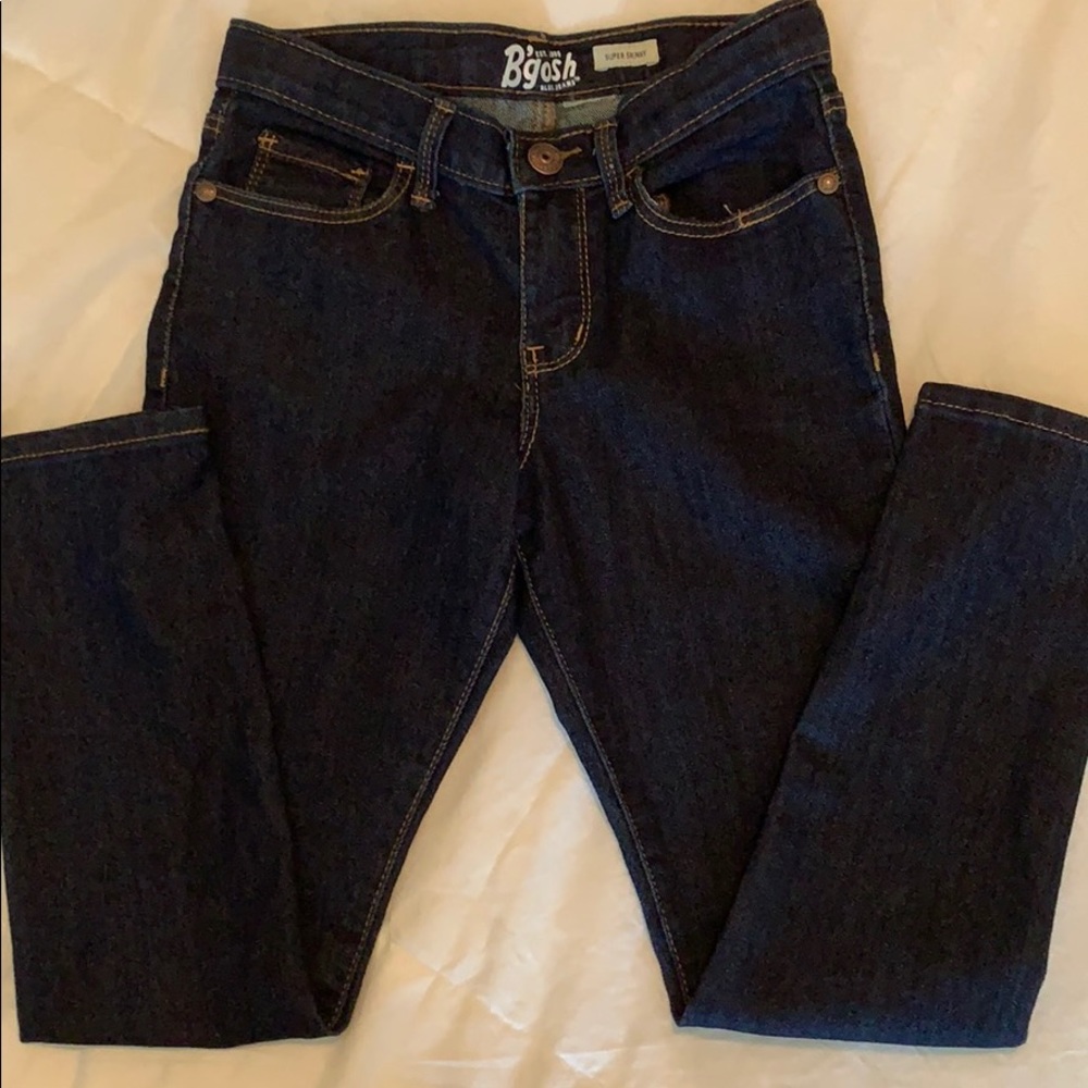 Kids dark super skinny jeans